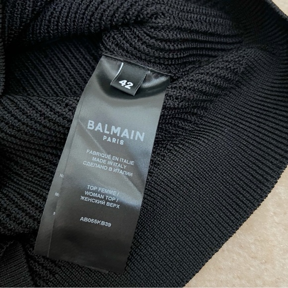 NEW Balmain Crop Top - Picture 6 of 7